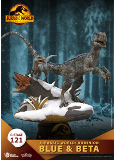 Jurassic World: Dominion D-Stage PVC Diorama Blue & Beta 13 cm