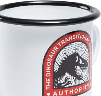 Jurassic World DTIA Badge Enamel Mug - White