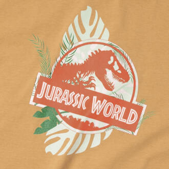 Jurassic World Large Logo Women's Cropped T-Shirt - Tan - XL Lichtbruin