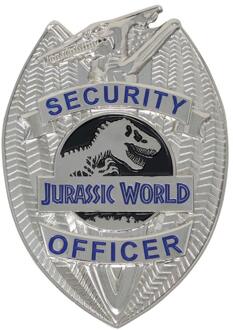 Jurassic World Limited Edition Replica Security Badge