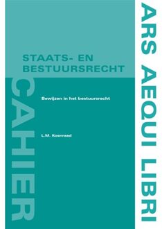 Juridische Uitgeverij Ars Aequi Bewijzen In Het Bestuursrecht - Ars Aequi Cahiers Staats- En Bestuursrecht - Rens Koenraad