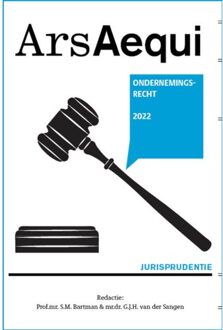Juridische Uitgeverij Ars Aequi Jurisprudentie Ondernemingsrecht / 2022 - Ars Aequi Jurisprudentie
