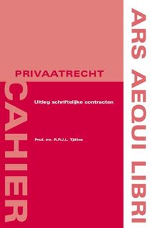 Juridische Uitgeverij Ars Aequi Uitleg van schriftelijke contracten - Boek R.P.J.L. Tjittes (9069167131)