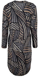 Jurk andrien escher grijs Veelkleurig - L