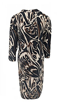 Jurk andrien vlinder zwart Veelkleurig - M