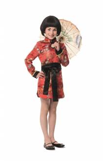 Jurk Chinees Meisje Multikleur - Print