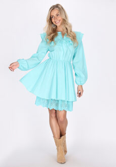 Jurk Dames aqua Turquoise - S