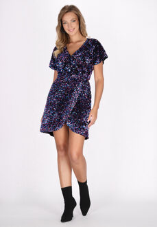 Jurk Dames blauw roze Blauw/roze