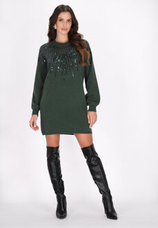 Jurk Dames donkergroen - XS/S