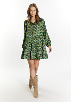 Jurk Dames Groen Veelkleurig - XS