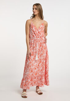 Jurk Dames rood wit Wit/Rood - XS