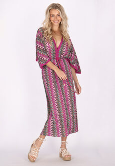 Jurk Dames Roze Veelkleurig - M