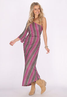 Jurk Dames Roze Veelkleurig - M