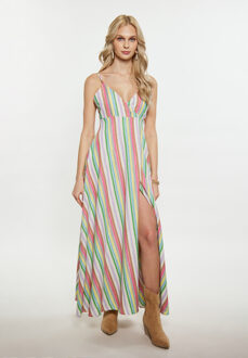 Jurk Dames Roze Veelkleurig