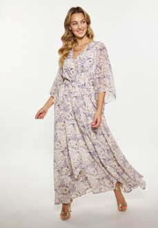 Jurk Dames wit lila Wit/Roos