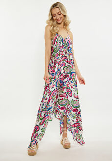 Jurk Dames Wit Veelkleurig - maat