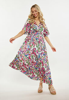 Jurk Dames Wit Veelkleurig - S