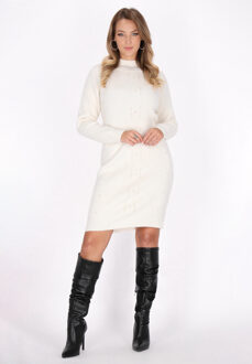 Jurk Dames wolwit Gebroken wit - XL/2XL