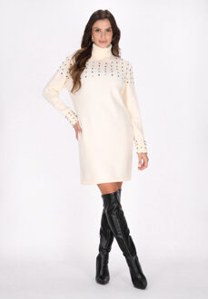 Jurk Dames wolwit Gebroken wit - XS/S