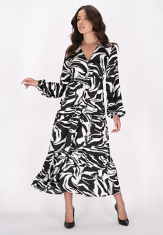 Jurk Dames zwart en wit - M