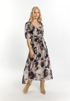 Jurk Dames Zwart Veelkleurig Zwart/Veelkleurig - S