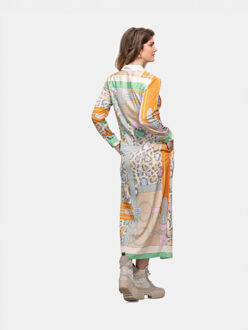 Jurk francis bay leopard met kettingprint Veelkleurig - S