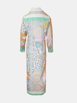 Jurk francis bay leopard met kettingprint Veelkleurig