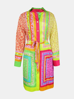 Jurk francis bay short luipaard - maat S Veelkleurig