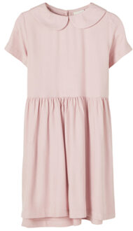 jurk meisjes - roze - NMFflora - maat 110