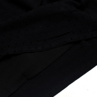 Jurk met gerimpelde riem 813625 voor meisjes Zwart - 10J / 140cm