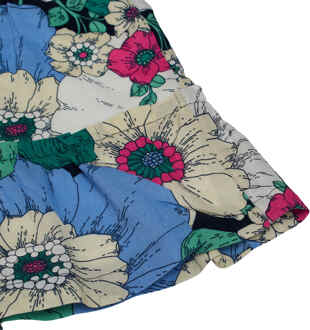 Jurk met korte mouwen en ruches 559177 voor meisjes Veelkleurig - 2J / 92cm