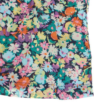 Jurk met korte mouwen en ruches 664677 meisje Veelkleurig - 10-11J / 140-146cm