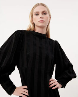 Jurk met open rug cecilia Zwart - S