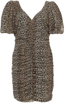 Jurk met panterprint Fabiola  dierenprint - 34,36,38,40,