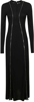 Jurk met ritsdetail Victoria Beckham , Black , Dames - 2XS