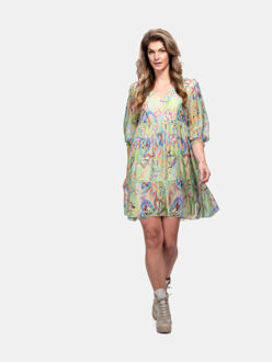 Jurk montemerano groene harten - XL