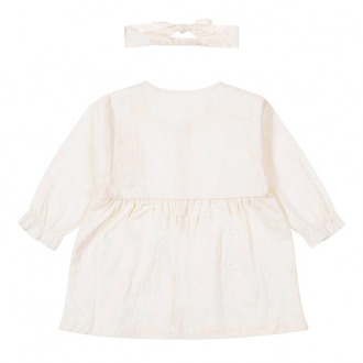 Jurk + haarband Offwhite Wit - 68