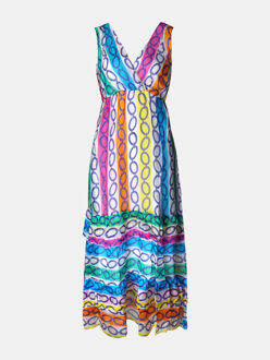 Jurk porto san giorgio kettingen Veelkleurig - XS