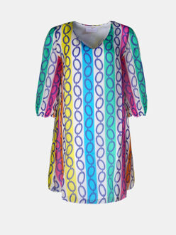 Jurk san leo kettingen Veelkleurig - XS