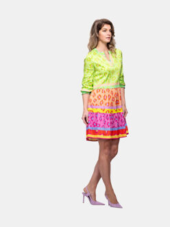 Jurk san rafael luipaard Veelkleurig