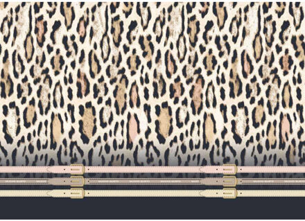 Jurk san rafael luipaardprint met riemen Veelkleurig