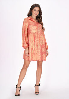 jurk vrouwen roze metaal