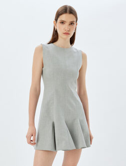 JURKEN Boven knielengte Fit & Flare-jurk Jurk Grijs