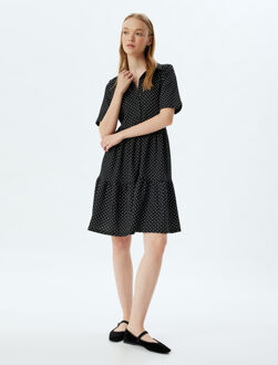 JURKEN Boven knielengte Gelaagd Jurk Zwart