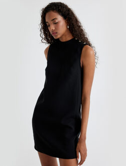 JURKEN Boven knielengte Polokraag Jurk Zwart