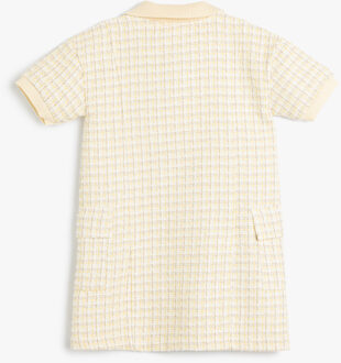 JURKEN Knielengte Vorm A Jurk Geel