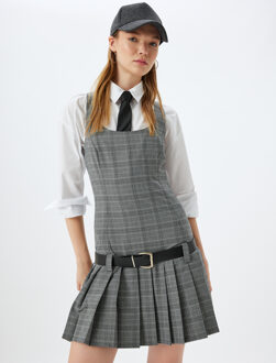 JURKEN Mini-lengte Gilet-jurk Jurk Grijs