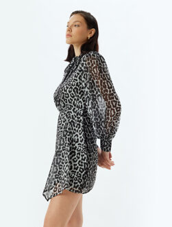 JURKEN Mini-lengte Uitlopend (halve cirkel) Jurk Zwart