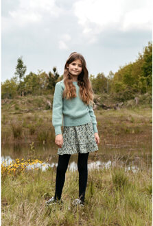 Jurkje krinkel met riem voor meisjes in de kleur - maat 116 Blauw