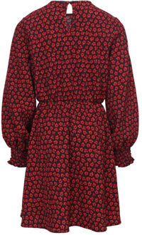 Jurkje krinkel red flower voor meisjes in de kleur - maat 116 Rood